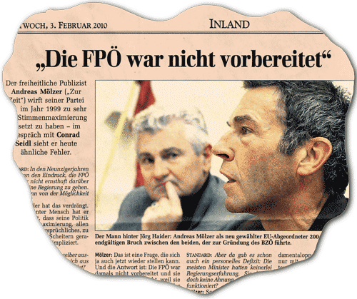 Bild: Ausriß 'Der Standard' vom 3. Februar 2010, Seite 7